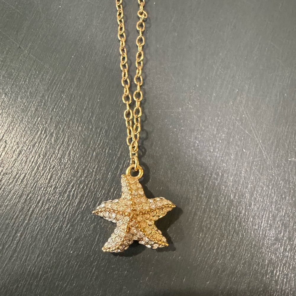 J. Crew Starfish Pendant Necklace